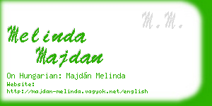melinda majdan business card